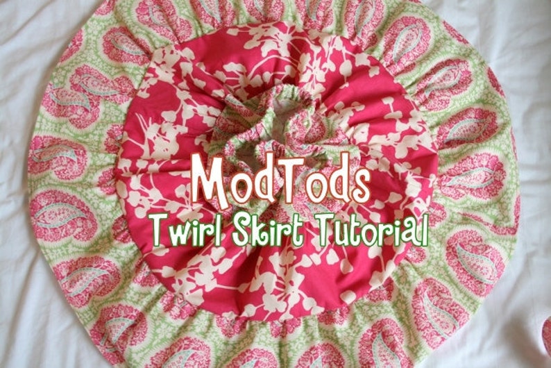 TUTORIAL Twirl Skirt PDF Pattern for Girls and Baby sizes 3-6months to youth 12. Instant Download. image 3