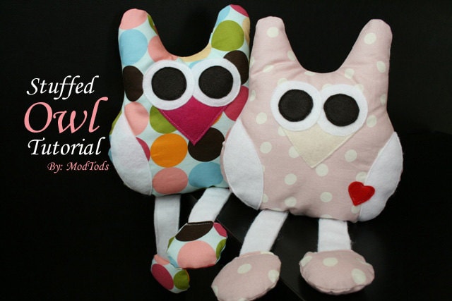 DIY Stuffed Owl Tutorial PDF Instant Download Printable Pattern