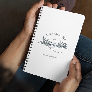 Montauk Coordinates Notebook | Montauk Photo | Montauk New York | East Hampton | Eternal Sunshine | Montauk Beach