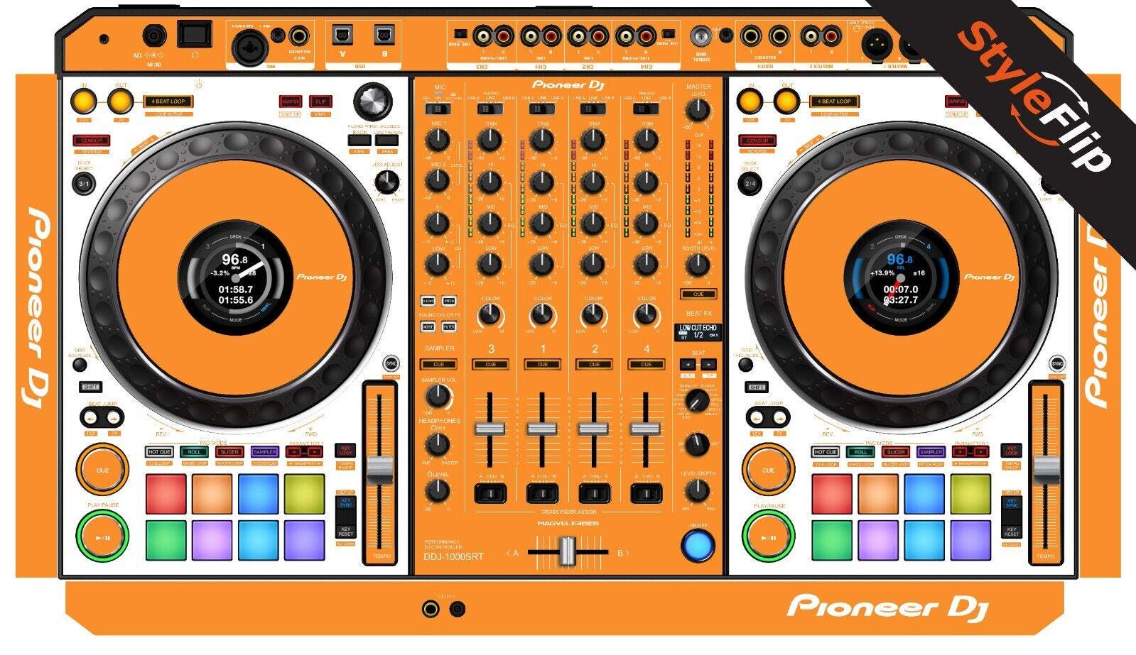 Pioneer DDJ-1000 SRT Skins | 7 Bold Color Blocking | Protective