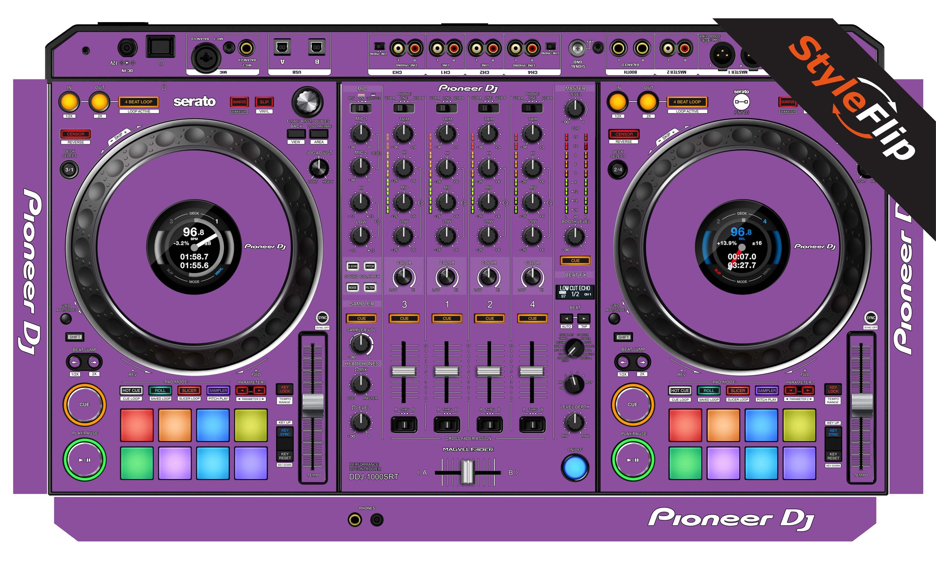 Pioneer DDJ-1000 SRT Skins | 7 Solid Color Designs | Protective