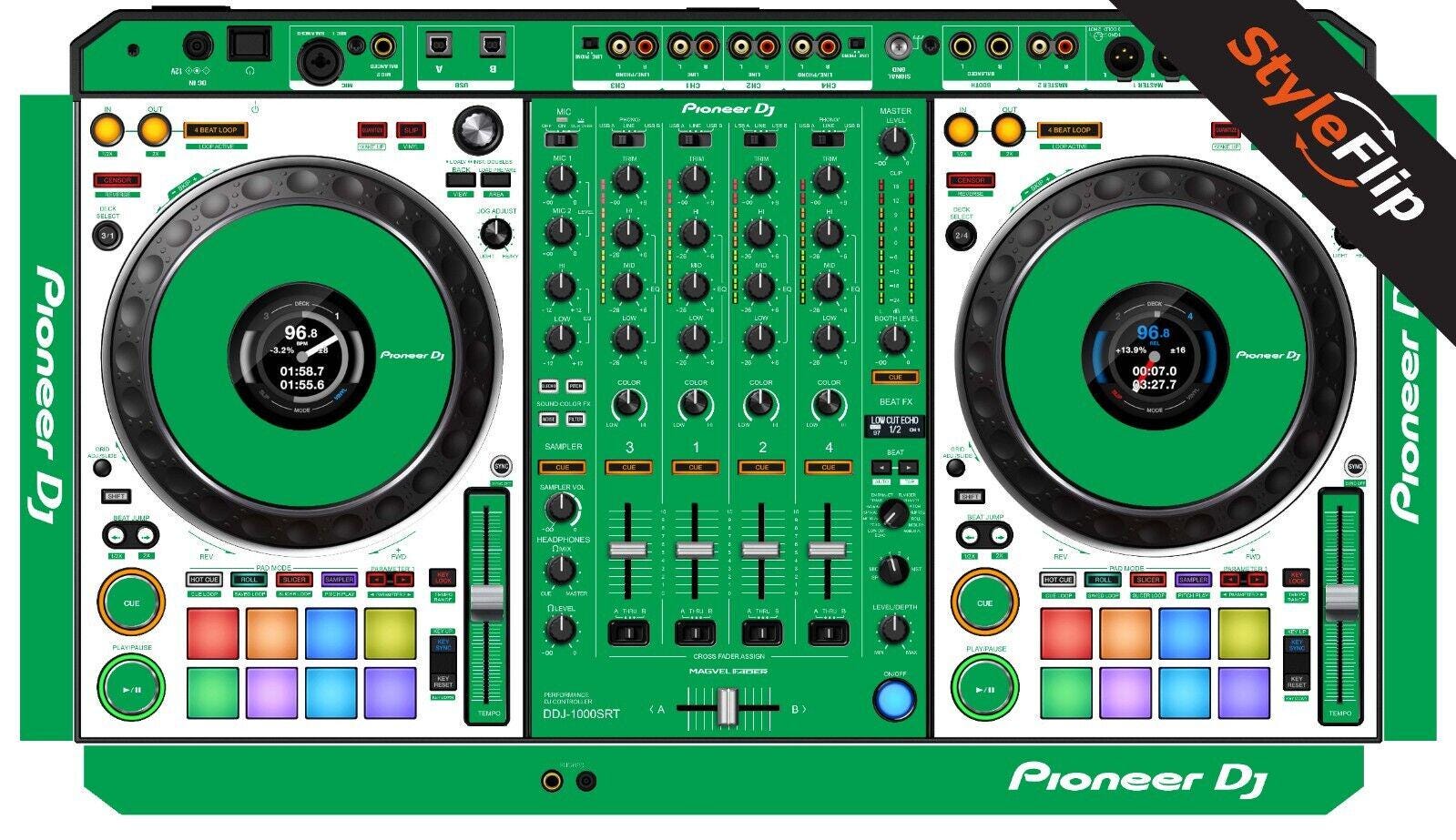Pioneer DDJ-1000 SRT Skins | 7 Bold Color Blocking | Protective