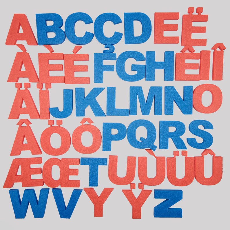 French Alphabet Magnetic Letters | Color-coded Vowels and Consonants ...