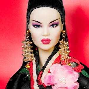 Amber earrings for Integrity Toys dolls