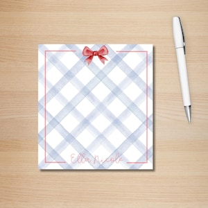 Blocco note personalizzato rosso, bianco e blu per donne/ragazze