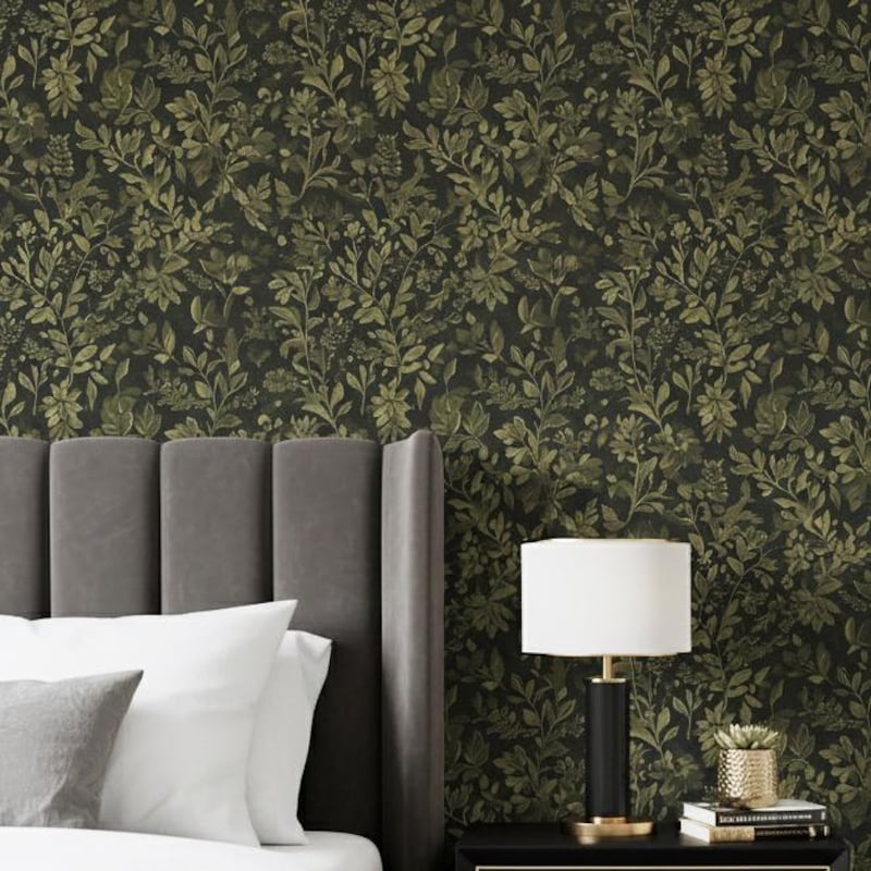 Olive Green Wallpaper - Etsy