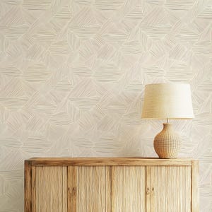 Beige Abstract Wallpaper Crosshatch Wallpaper Abstract Geometric Wallpaper Peel and Stick Minimalist Geometric Wallpaper Modern Minimalist