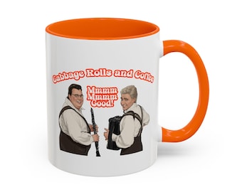 The Schmenge Brothers - Cabbage Rolls & Coffee - 11oz Coffee Mug, SCTV, John Candy, Eugene Levy, The Happy Wanderers, Gift for Coffee Lovers