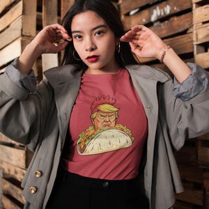 Trump Always Chickens Out - Taco T-Shirt, Anti MAGA, Funny Political Tee, Activist Gift, Protest T-shirt, Righteous Ridicule