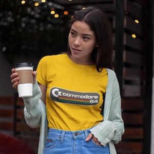 Commodore 64 - Unisex Retro Gaming Tee, 80s Fashion T-Shirt, Game Lover Gift, Vintage Style Cotton Shirt, Nostalgic Video Game Apparel