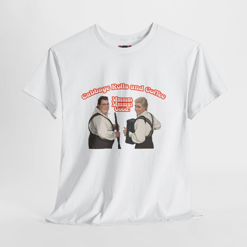 The Schmenge Brothers - Cabbage Rolls & Coffee - Pop Culture Shirt, SCTV, John Candy, Eugene Levy, The Happy Wanderers image 1