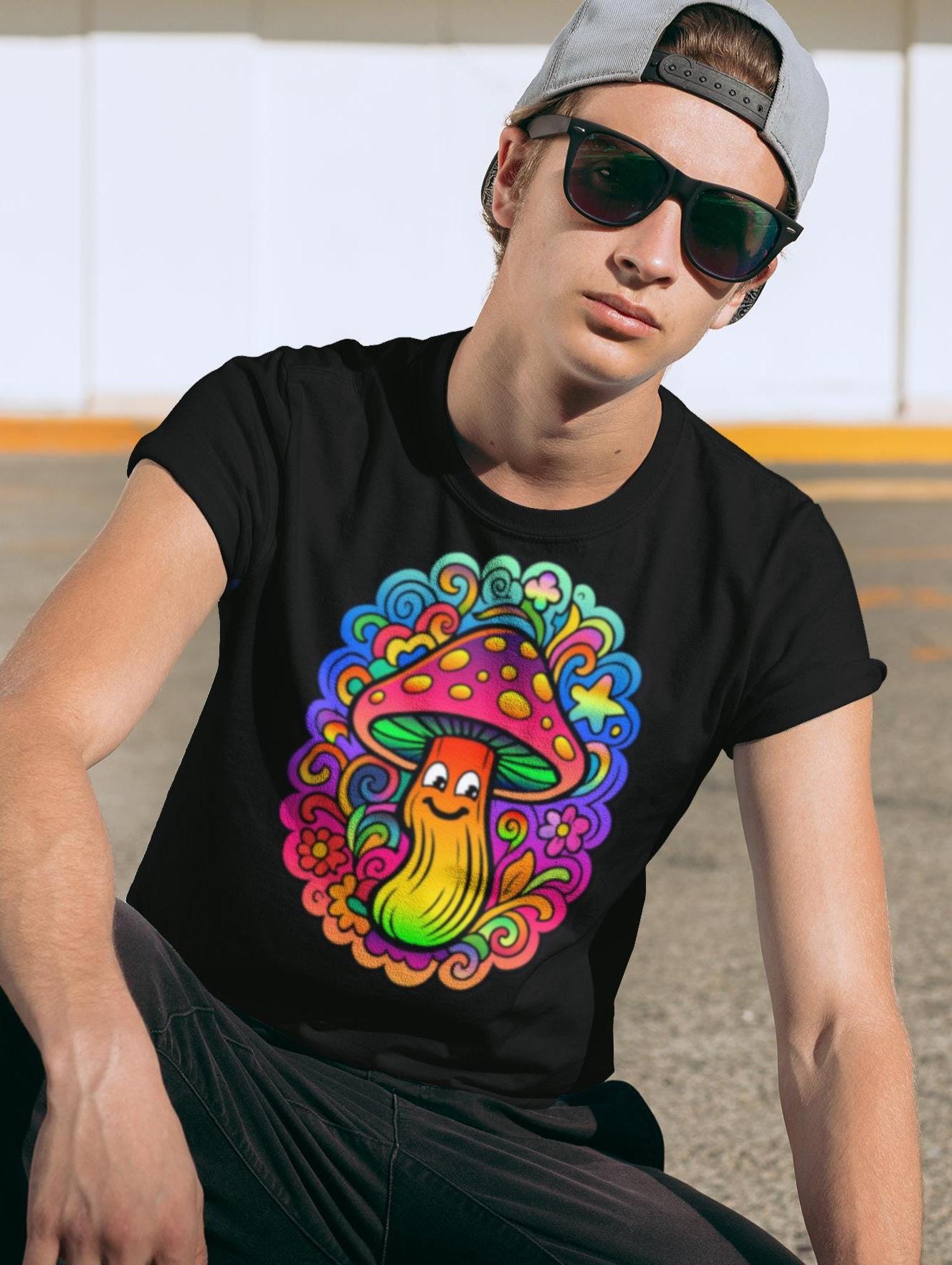 Maglietta psichedelica degli anni '60 Italia