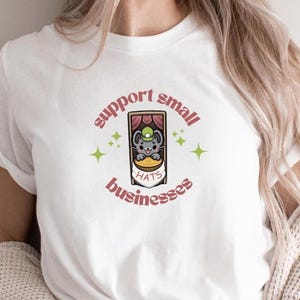 Hat Mouse Stardew Shirt | I Support Small Businesses T-Shirt | Stardew Valley Gifts for Her