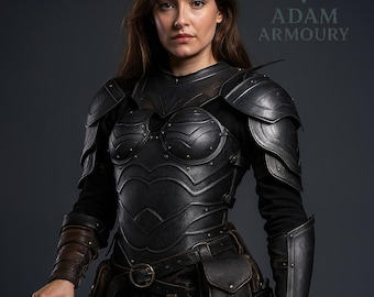 Medieval Knight Steel Lady Armor Set – Women’s Evil Queen Warrior Suit Cuirass,Pauldrons,Bracers | LARP, Cosplay, Costume l Lady Armor