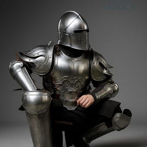 Barbute Full Armor Suit | Full Body Plate Armor For Medieval Reenactment And Cosplay | Barbuta Knight | Steel Cosplay Outfit For Reenactment