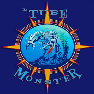 Surfing na dużej fali Tube Monster - projekt z tyłu