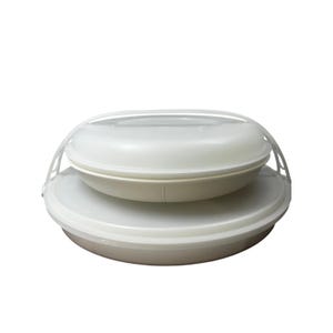 Bandeja para fiestas Tupperware vintage con divisiones y tapa y asa para salsas