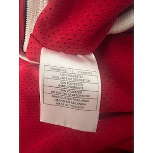 Szorty Nike Air Jordan z siateczki w kolorze czerwonym i białym z lat 90. w rozmiarze M zdjęcie 5