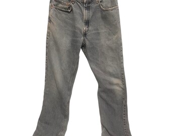 Levi's 505 Jeans Bleu Regular Fit Leg Straight Leg Vtg 00505-4891 34x32 Homme Années 90