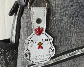 Chicken Keychain - Chicken Bag Tag