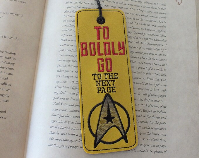 Star Trek Bookmark Embroidered Bookmark - Etsy
