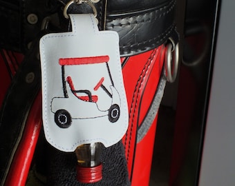 Golf Cart Mini Liquor Keychain