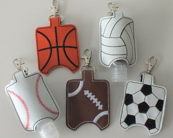 Sports Hand Sanitizer Holder Keychain