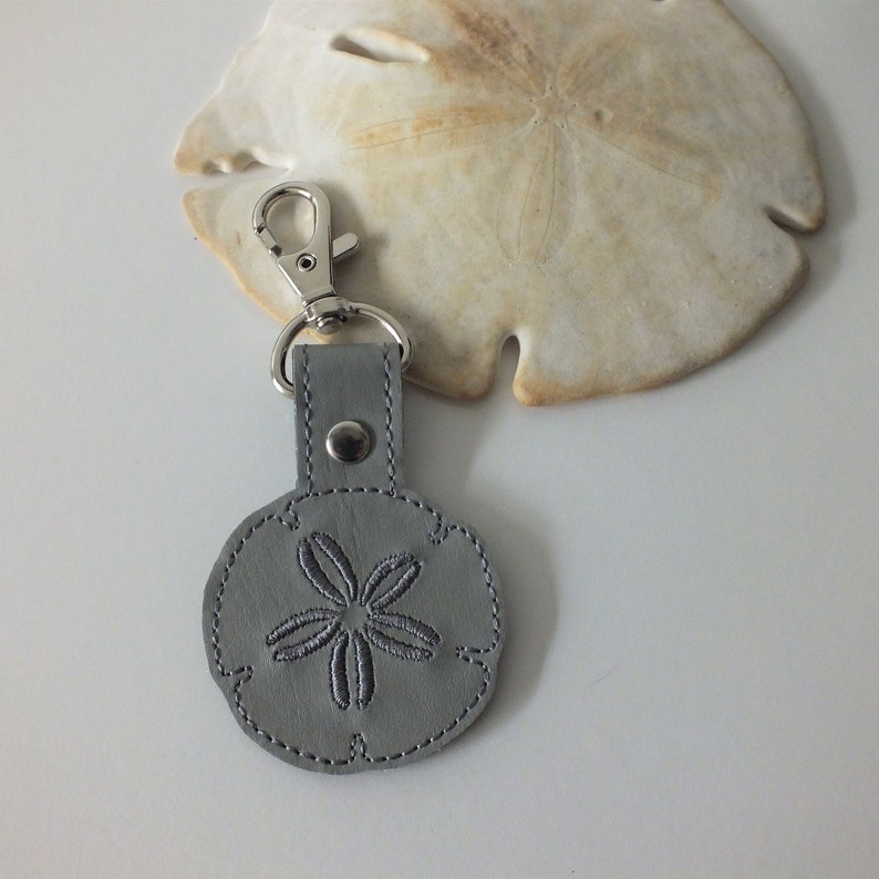 Sand Dollar Keychain Sand Dollar Snap Tab image 6