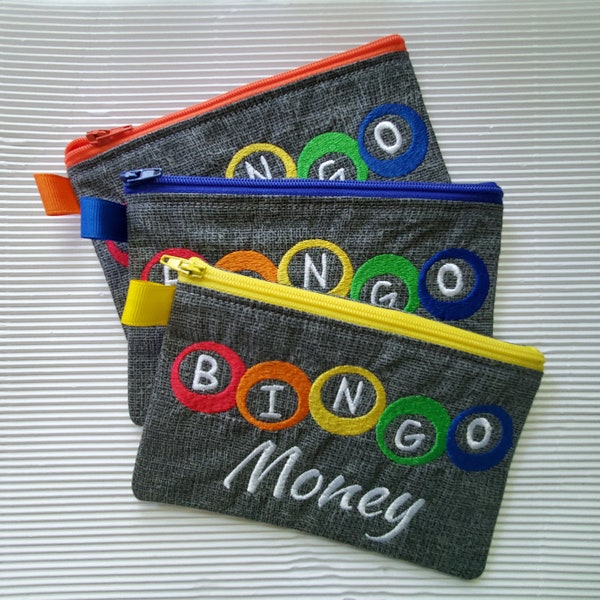 Bingo Money Zipper Pouch - Bingo Bag