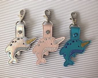 Narwhal Keychain - Narwhal Bag Tag