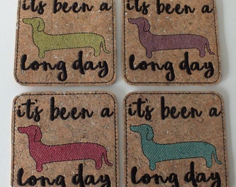 It's Been a Long Day Coaster Set - Dachshund Coasters