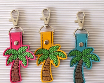 Palm Tree Keychain - Palm Tree Bag Tag