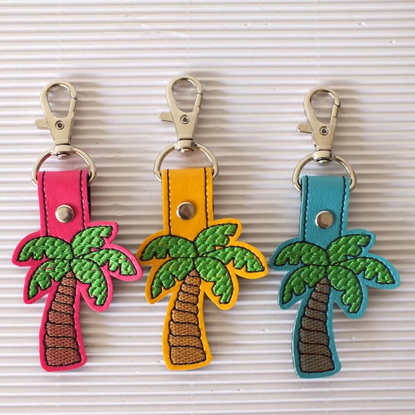 Palm Tree Keychain - Palm Tree Bag Tag