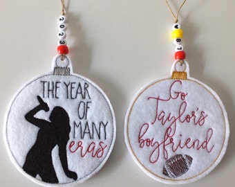 Swiftie Ornaments - Go Taylor's Boyfriend Ornament - Many Eras Ornament