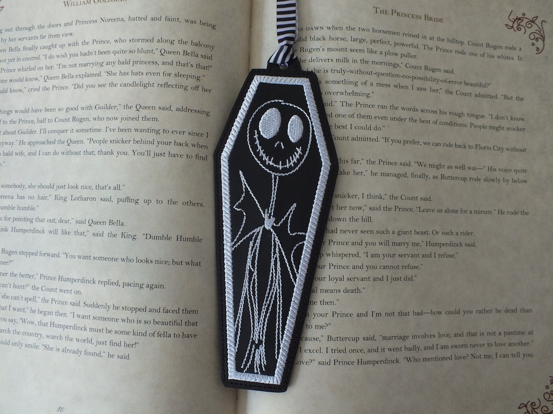 Jack Skellington Bookmark Nightmare Before Christmas Bookmark - Etsy