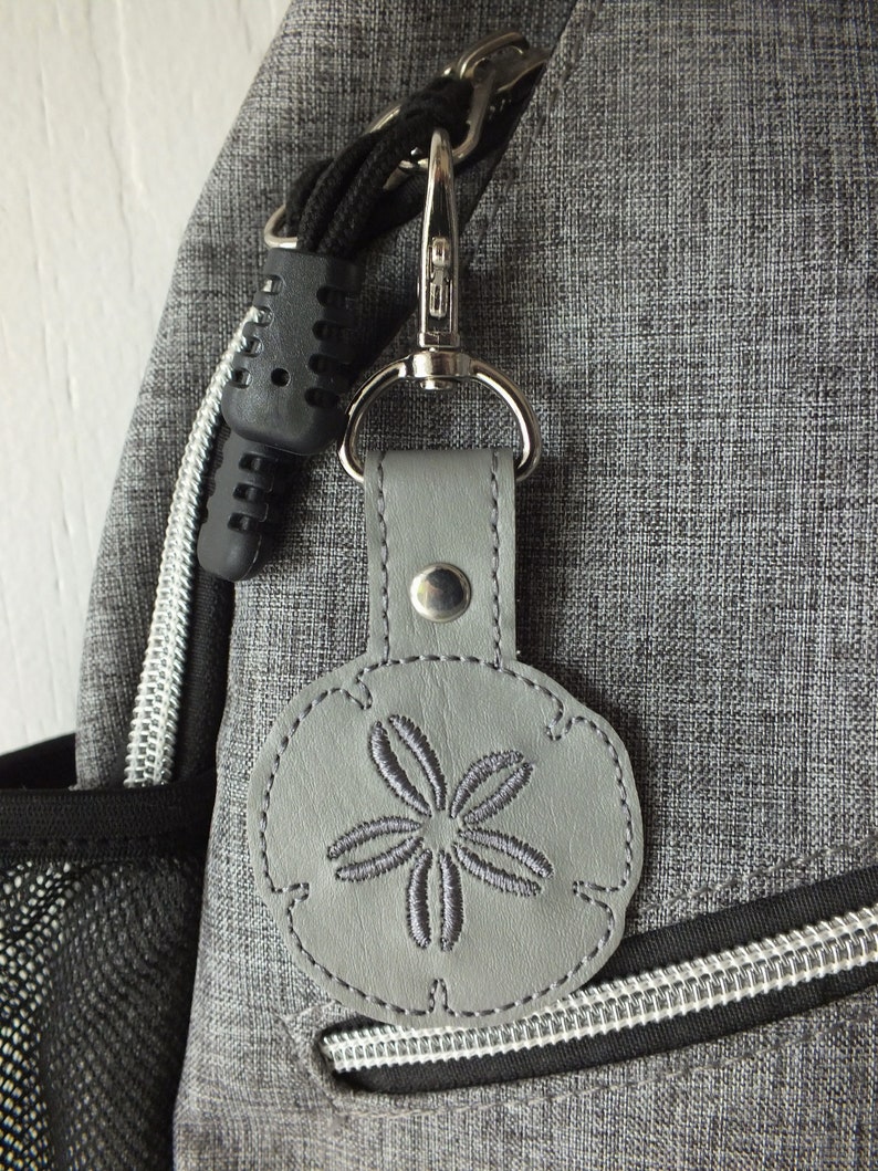 Sand Dollar Keychain Sand Dollar Snap Tab image 5