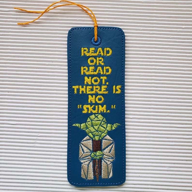Star Wars Bookmark - Embroidered Bookmark Yoda