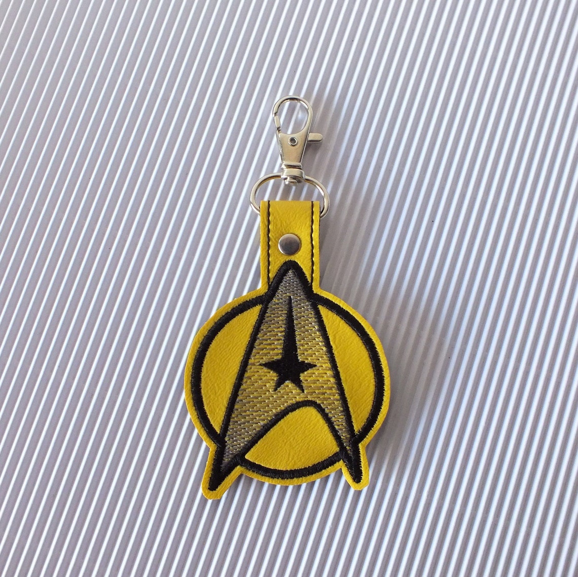 Star Trek Keychain Star Trek Key Fob Etsy