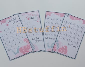 Cashstuffing Challenge A5 Rustige Abstract Roze