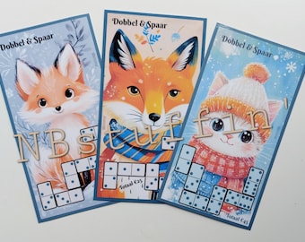 Cashstuffing Challenge A6 Dobbel Dieren