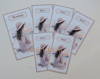 Cashstuffing Challenge A6 Beach Lady Maandmap