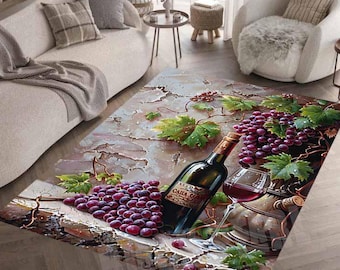 Grape カーペット Amazon.com: bisibuy Grape Kitchen Rugs and Mats Purple Absorbent