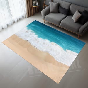 Teppich mit Strandszene