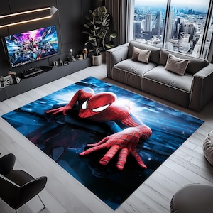 Spider-Man Rug: Super Hero Kids Room Decor