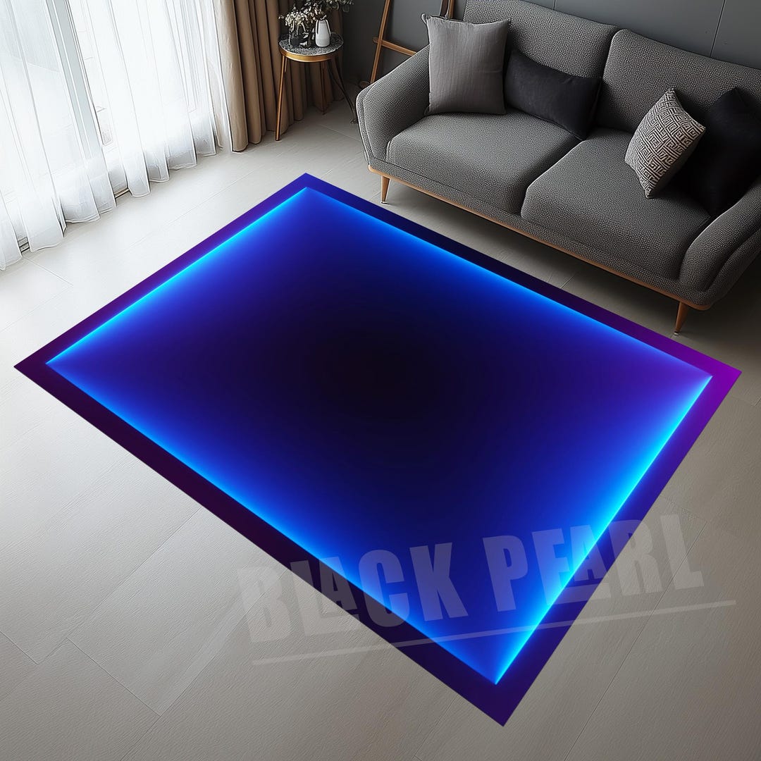 Neon Look Rug, 3d Arcade Rug, Arcade Decor Rug, Gamer Room Rug, Game ...