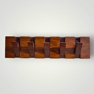 Wooden Piano Key Coat Rack, Hooks Stylish and Functional Wall Décor