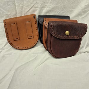 Small Rustic Leather Pouch