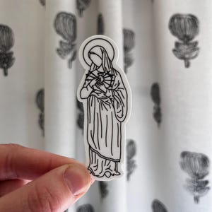 Our Lady of Sorrows Sticker - Catholic Sticker, Mary, Easter Basket