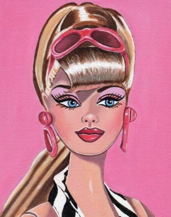 Barbie Art Print From Original Painting of Silkstone Beautiful - Etsy