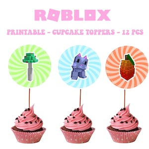 Grow a Garden Roblox Cake Topper – Custom Printable Birthday Decoration For Birthday Party – JPEG and PDF Digital Download - Cupcake Topper